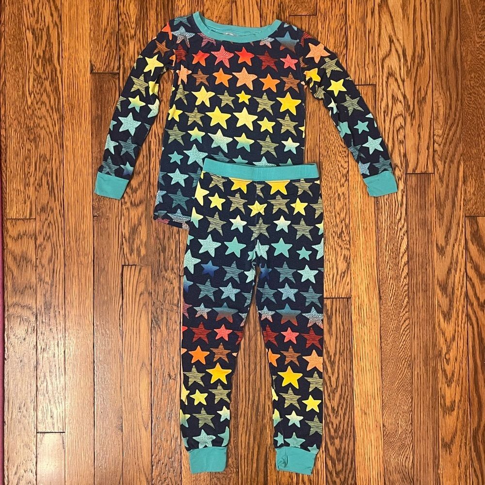 Little Sleepies Two Piece Pajamas Set in Star Print | 3T